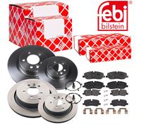 Febi Dischi Freno Anteriori Ventilati + Posteriore + per ,Land Rover Discovery