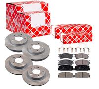 Febi Dischi Freno Anteriori Ventilati + Posteriore + per Mazda Premacy 626 V
