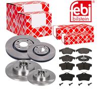 Febi Dischi Freno Anteriori Ventilati + Posteriore + per Peugeot 5008 Citroën