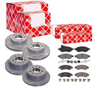 Febi Dischi Freno Anteriori Ventilati + Posteriore + per Peugeot Boxer Kasten