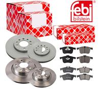 Febi Dischi Freno Anteriori Ventilati + Posteriore + per Saab 9-3 Cabriolet