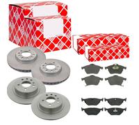 Febi Dischi Freno Anteriori Ventilati + Posteriore + per Saab 9-5 Familiare YS3E