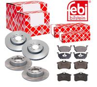 Febi Dischi Freno Anteriori Ventilati + Posteriore + per VW T-Cross Polo Seat