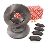 Febi Dischi Freno Kit Pastiglie Freno Frontale per Ford Fiesta 6 VI MK6