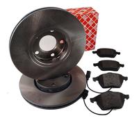 Febi Dischi Freno Kit Pastiglie Incl. Contatto Frontale per Audi A4 B5 B6 A6