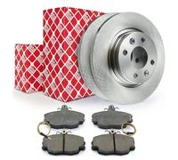 Febi Dischi Freno Pastiglie 259 MM Pieno Frontale per Dacia Logan Renault Twingo