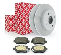 Febi Dischi Freno Pastiglie Posteriori 240mm 4-Loch per Opel Astra G H Meriva
