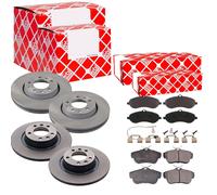 Febi Dischi Freno Ventilato Anteriore + Post + Pastiglie per Citroen Jumpy