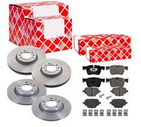 Febi Dischi Freno Ventilato Anteriore + Post + Pastiglie per Citroën \ Tberlingo
