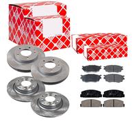 Febi Dischi Freno Ventilato Anteriore + Post + Pastiglie per Mazda Premacy CP