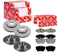 Febi Dischi Freno Ventilato Anteriore + Post + Pastiglie per Renault Trafic II
