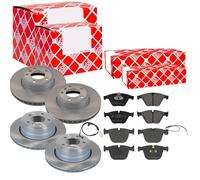 Febi Dischi Freno Ventilato Anteriore+Posteriore+Pastiglie per BMW 5er