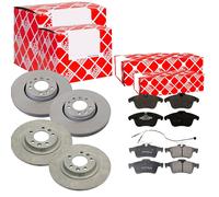 Febi Dischi Freno Ventilato Anteriore+Posteriore+Pastiglie per Citroën C5 III.