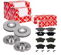 Febi Dischi Freno Ventilato Anteriore+Posteriore+Pastiglie per Citroën DS4 DS5