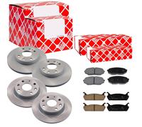 Febi Dischi Freno Ventilato Anteriore+Posteriore+Pastiglie per Mazda MX-5 i Na
