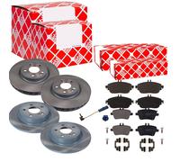 Febi Dischi Freno Ventilato Anteriore+Posteriore+Pastiglie per Mercedes X156