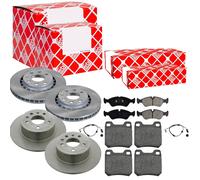Febi Dischi Freno Ventilato Anteriore+Posteriore+Pastiglie per Opel Vectra B