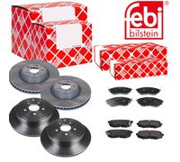 Febi Dischi Freno Ventilato Anteriore+Posteriore+Pastiglie per Subaru Outback