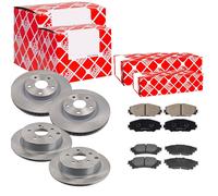 Febi Dischi Freno Ventilato Anteriore+Posteriore+Pastiglie per Toyota Prius /