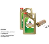 Febi Filtro 10L castrol edge Titanio FST 5W-30 Ll per VW Golf IV Variant 1J5