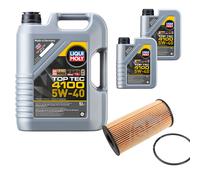 Febi Filtro 7L Liqui Moly Top Tec 4100 5W-40 per Renault Trafic II Bus Jl 2.0