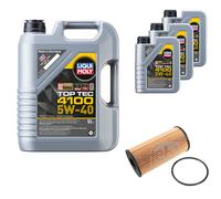 Febi Filtro 8L Liqui Moly Top Tec 4100 5W-40 per Renault Trafic II Bus Jl 2.0