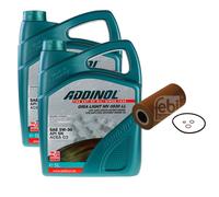 Febi Filtro Olio 10L Addinol Giga Luce Mv 0530 Ll per BMW 5er E39 525tds 525td