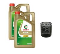 FEBI Filtro Olio 10L Castrol EDGE Titanium FST 5W-30 LL Per Jeep Wrangler III JK