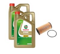FEBI Filtro Olio 10L Castrol EDGE Titanium FST 5W-30 LL Per Nissan Qashqai +2 I