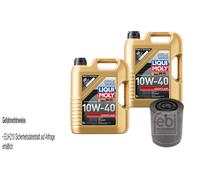 Febi Filtro Olio 10L Liqui Moly 10W-40 Bassa Visciosità per Renault Master II Fd
