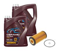 FEBI Filtro Olio 10L MANNOL Ceramic 5W-40 Per Audi A8 4.2 Quattro 3.7 A4