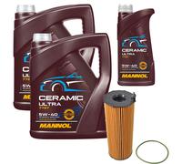 FEBI Filtro Olio 11L MANNOL Ceramic 5W-40 Adatto Per Audi A6 Allroad 2.7 TDI