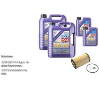 FEBI Filtro Olio 12L LIQUI MOLY 5W-40 Leichtlauf High Tech Per Hyundai Genesis