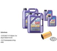 FEBI Filtro Olio 12L LIQUI MOLY 5W-40 Leichtlauf High Tech Per Mercedes E-Klasse