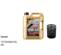 FEBI Filtro Olio 5L LIQUI MOLY 10W-40 Leichtlauf Per Fiat Punto Van 188AX 1.2 60