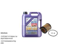 FEBI Filtro Olio 5L LIQUI MOLY 5W-40 Leichtlauf High Tech Per BMW 3er E90 325i