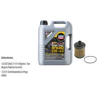 FEBI Filtro Olio 5L LIQUI MOLY Top Tec 4100 5W-40 Per Opel Corsa D S07 1.3 CDTi