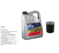 Febi Filtro Olio 5L Longlife Plus 5W-30 per Toyota Land Cruiser Prado _J15_ 3.0
