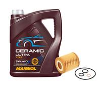 FEBI Filtro Olio 5L MANNOL Ceramic 5W-40 Per BMW 3er Compact 316 TI 318