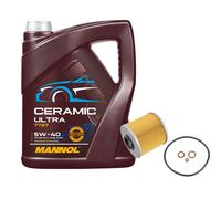 FEBI Filtro Olio 5L MANNOL Ceramic 5W-40 Per BMW 3er Compact 316I 318 TI