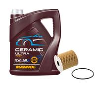 FEBI Filtro Olio 5L MANNOL Ceramic 5W-40 Per Smart City-Coupe 0.7 0.8 CDI