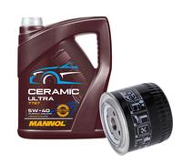 FEBI Filtro Olio 5L MANNOL Ceramic 5W-40 Per Volvo V40 Kombi 1.8 2.0 S40 I