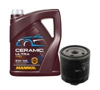 FEBI Filtro Olio 5L MANNOL Ceramic 5W-40 Per VW Golf IV 1.4 16V 1.6 Seat