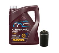 FEBI Filtro Olio 5L MANNOL Ceramic Pro 10W-40 Per Audi A4 Avant 8K5 B8 1.8 TFSI