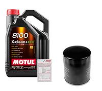 FEBI Filtro Olio 5L MOTUL 8100 X-CLEAN 0W-30 Per Mazda CX-5 2.2 D CX-30
