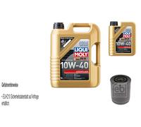 FEBI Filtro Olio 6L LIQUI MOLY 10W-40 Leichtlauf Per Renault Master II Kasten FD