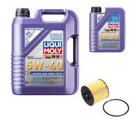 FEBI Filtro Olio 6L LIQUI MOLY 5W-40 Leichtlauf High Tech Per VW Golf V 1K1 1.4