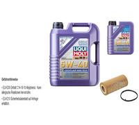 Febi Filtro Olio 6L Liqui Moly 5W-40 Scorrevolezza High-Tech per Audi Tt 8J3 2.0