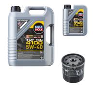 FEBI Filtro Olio 6L LIQUI MOLY Top Tec 4100 5W-40 Per Dacia Duster JS_ 1.5 dCi