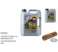 FEBI Filtro Olio 6L LIQUI MOLY Top Tec 4100 5W-40 Per Mercedes C W204 C-Class